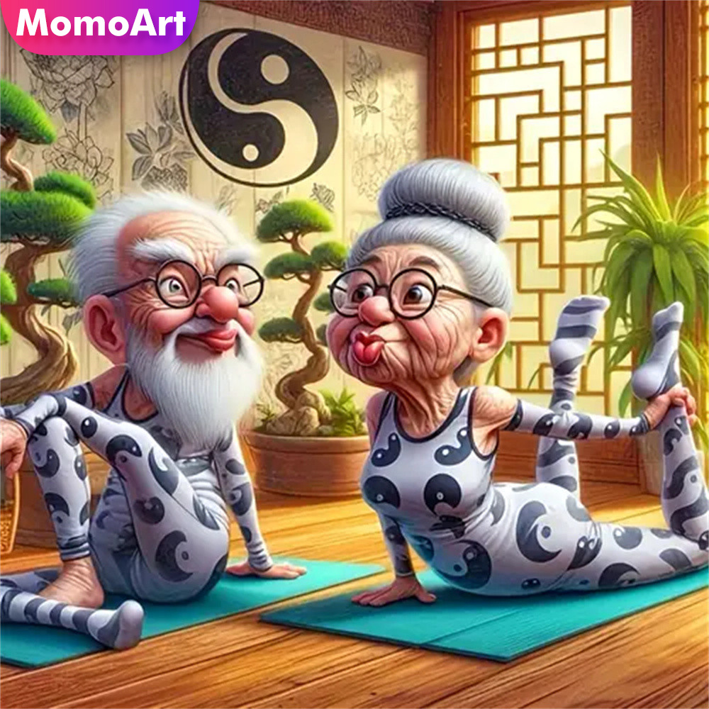 Momoart Old People Diamond Mos - Photo Mosaic Print ulasan dan harga