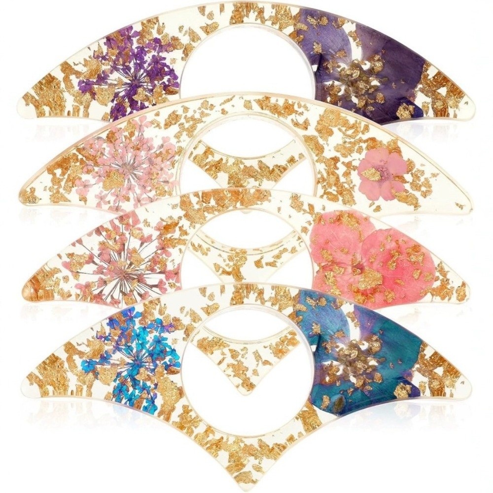4PCS Gift Dried Flower Resin B - Dried Flower Bookmark ulasan dan harga
