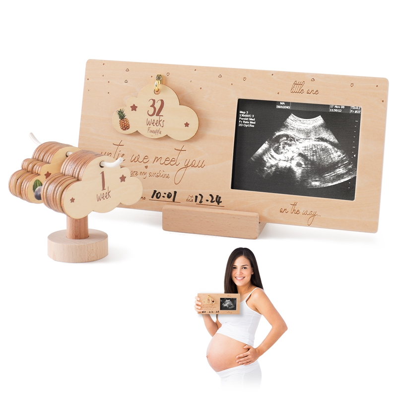 Sonogram Picture Frame Baby Ul - Engraved Wood Frame ulasan dan harga
