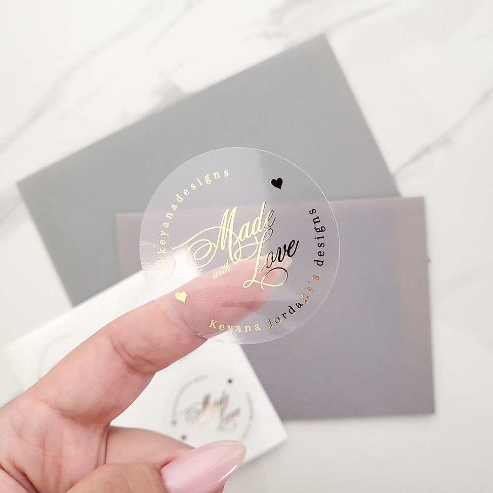 Custom 50pcs Round Gold Foil C - Personalised Candle Label ulasan dan harga