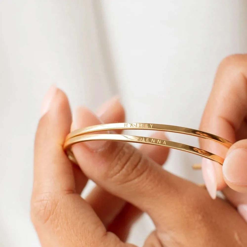 Couple Engrave Name Text Custo - Coordinates Bracelet ulasan dan harga